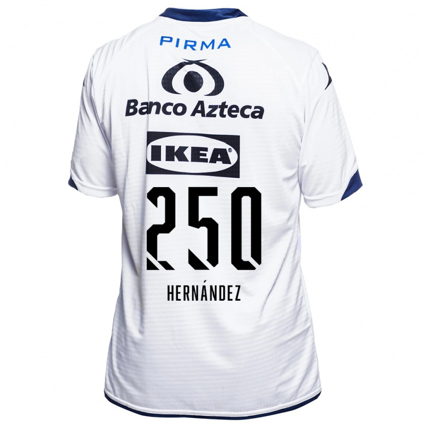 Danxen Bambino Maglia Arvin Hernández #250 Bianco Nero Blu Kit Gara Home 2026/27 Maglietta