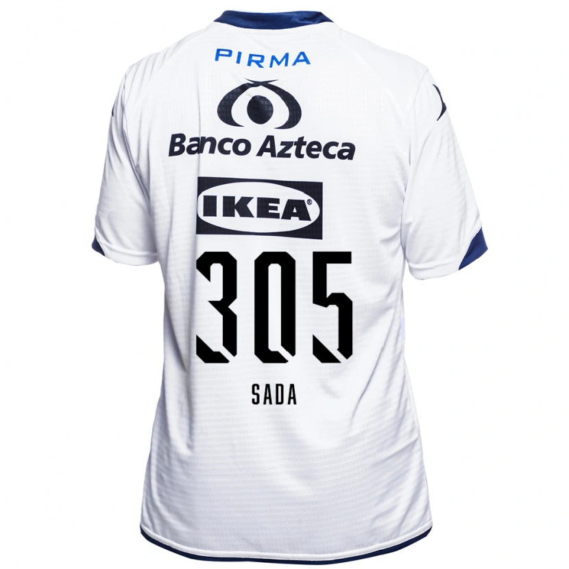 Danxen Bambino Maglia Jorge Sada #305 Bianco Nero Blu Kit Gara Home 2026/27 Maglietta
