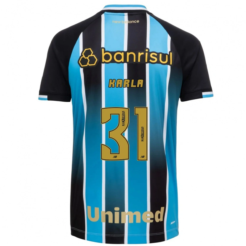 Danxen Bambino Maglia Emmily Karla #31 Blu Marrone Nero Kit Gara Home 2026/27 Maglietta