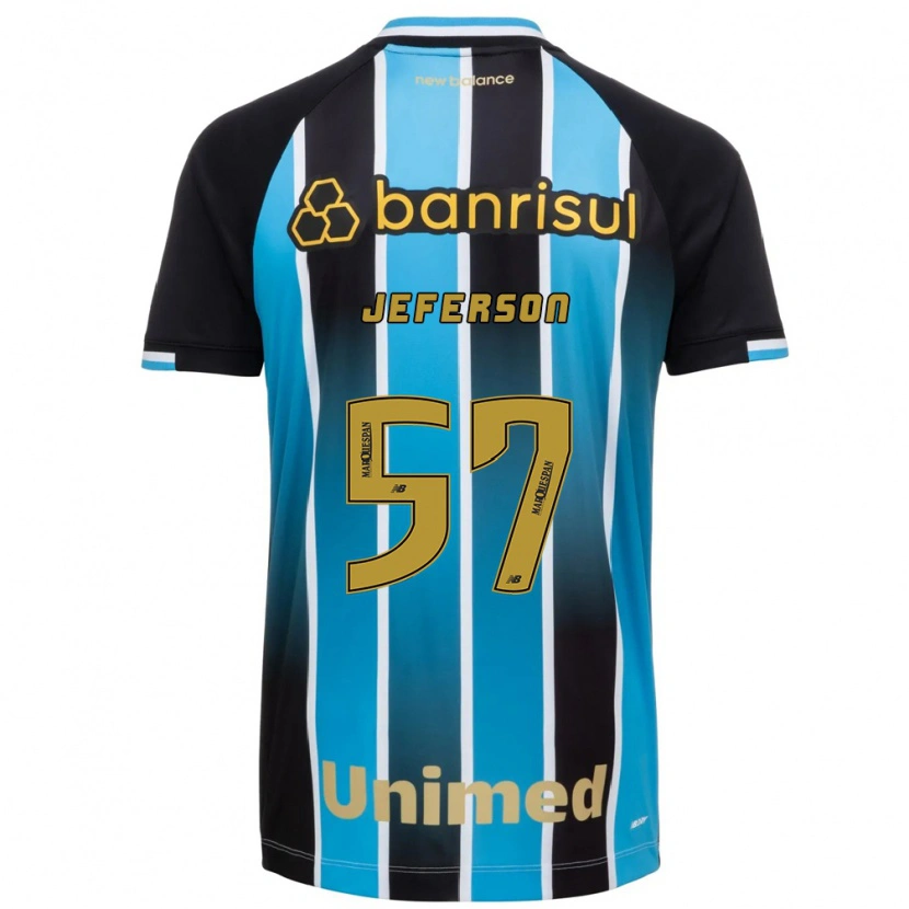Danxen Bambino Maglia Jeferson Borges Dos Santos #57 Blu Marrone Nero Kit Gara Home 2026/27 Maglietta