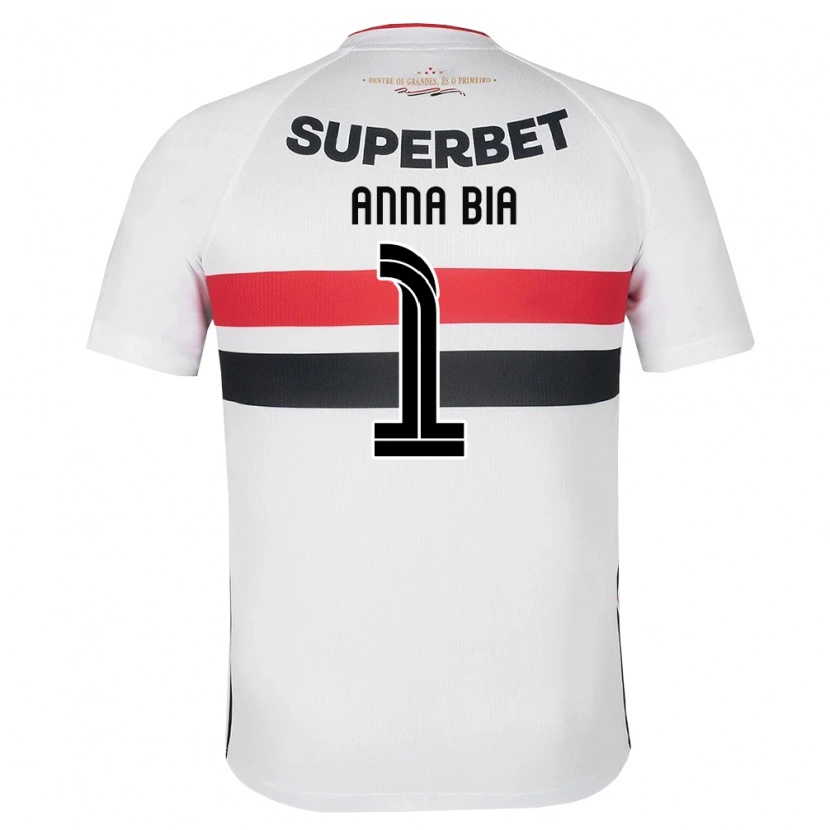 Danxen Bambino Maglia Anna Bia #1 Bianco Rosso Nero Kit Gara Home 2026/27 Maglietta