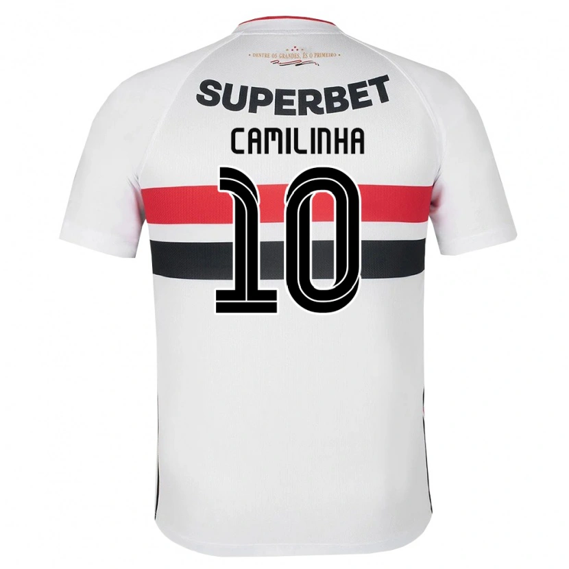 Danxen Bambino Maglia Camilinha #10 Bianco Rosso Nero Kit Gara Home 2026/27 Maglietta