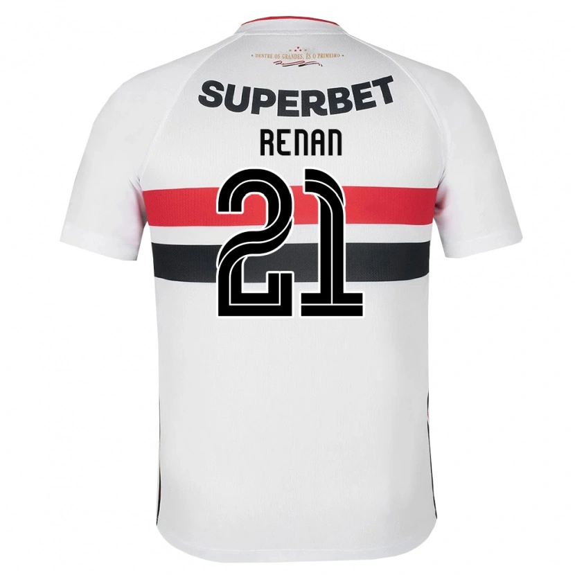 Danxen Bambino Maglia Renan La Salvia Zangelmi #21 Bianco Rosso Nero Kit Gara Home 2026/27 Maglietta