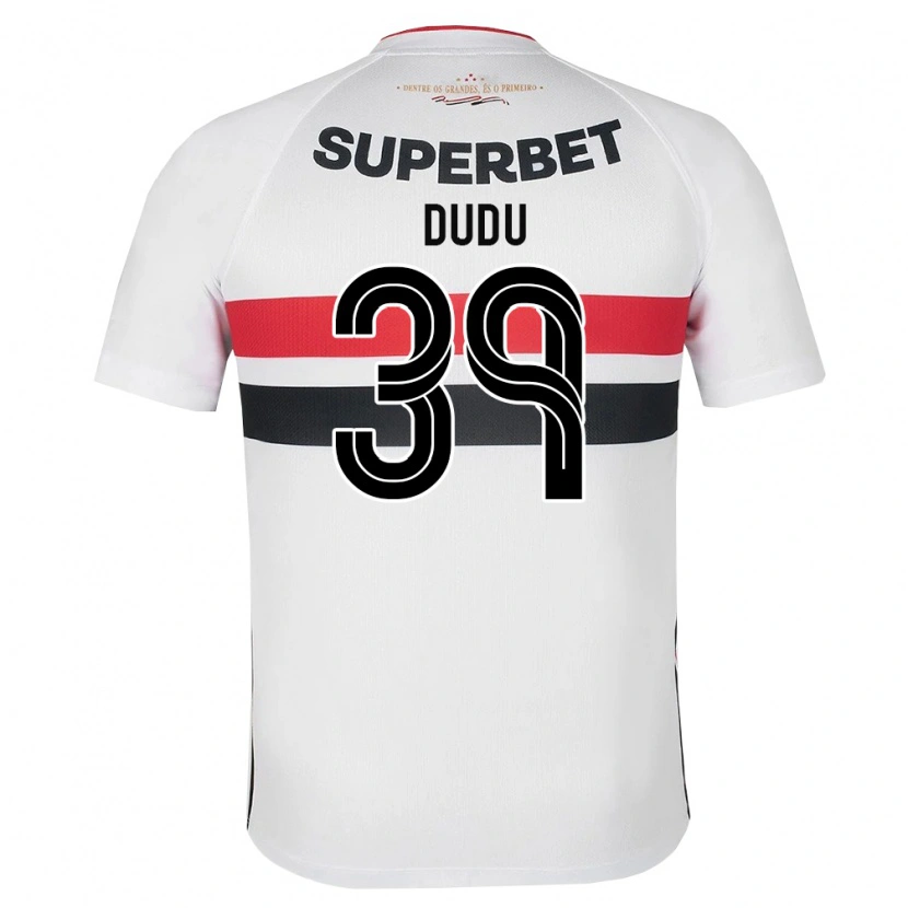 Danxen Bambino Maglia Dudu #39 Bianco Rosso Nero Kit Gara Home 2026/27 Maglietta