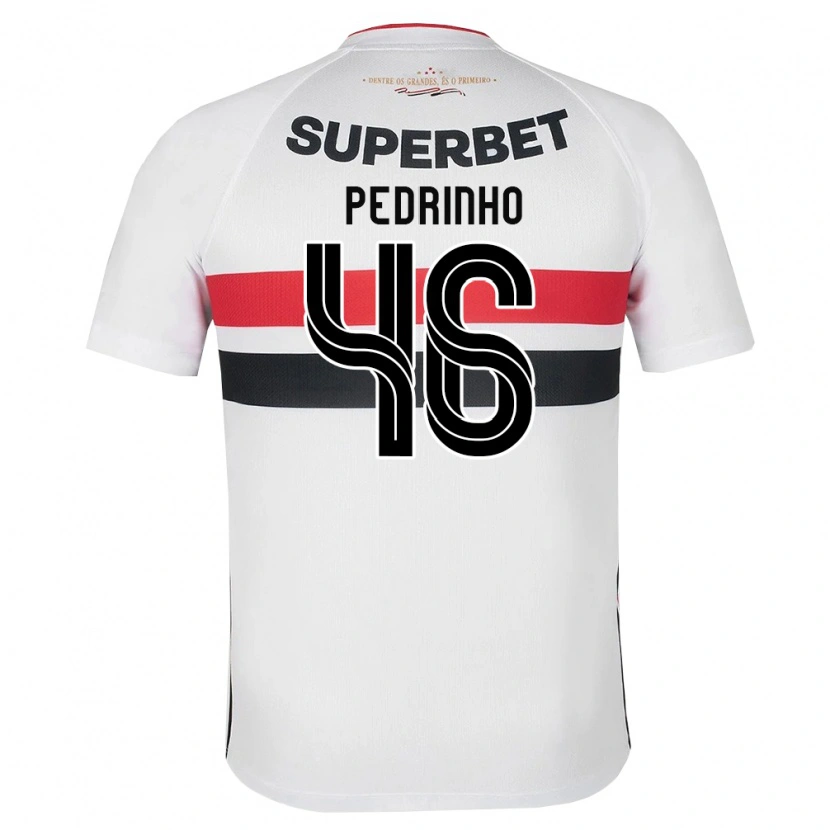 Danxen Bambino Maglia Pedro Ferreira #46 Bianco Rosso Nero Kit Gara Home 2026/27 Maglietta
