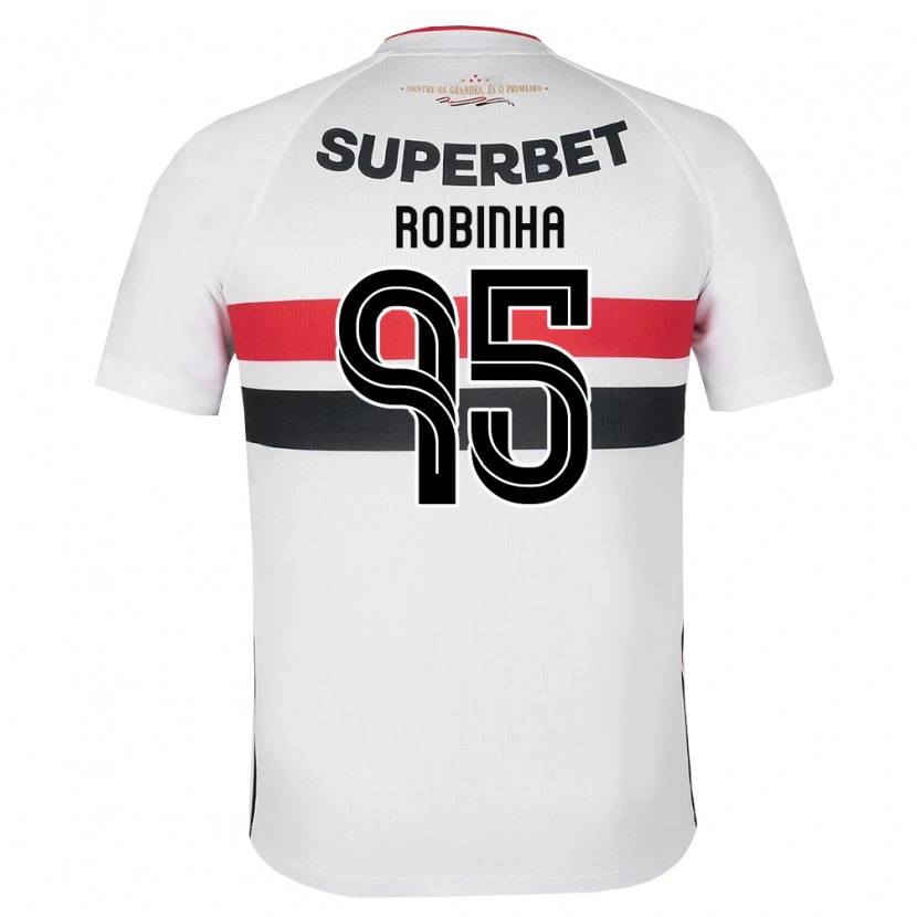 Danxen Bambino Maglia Robinha #95 Bianco Rosso Nero Kit Gara Home 2026/27 Maglietta