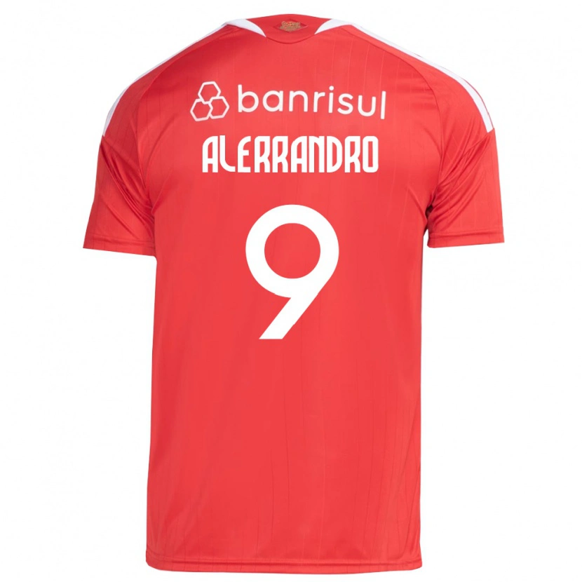 Danxen Bambino Maglia Alerrandro Barra Mansa Realino De Souza #9 Rosso Bianco Kit Gara Home 2026/27 Maglietta