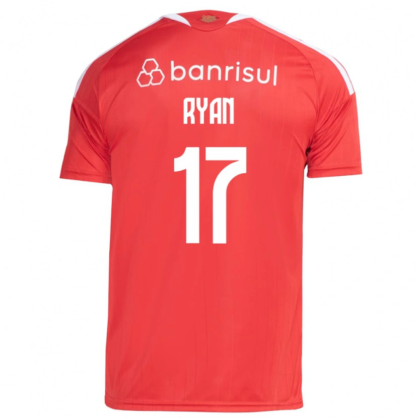 Danxen Bambino Maglia Gabriel Ryan #17 Rosso Bianco Kit Gara Home 2026/27 Maglietta