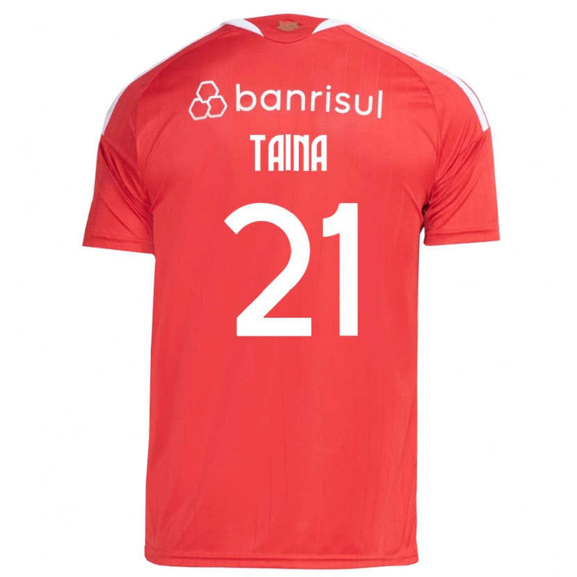 Danxen Bambino Maglia Taina #21 Rosso Bianco Kit Gara Home 2026/27 Maglietta