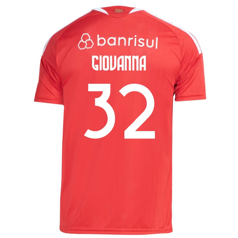 Danxen Bambino Maglia Giulia Giovanna #32 Rosso Bianco Kit Gara Home 2026/27 Maglietta