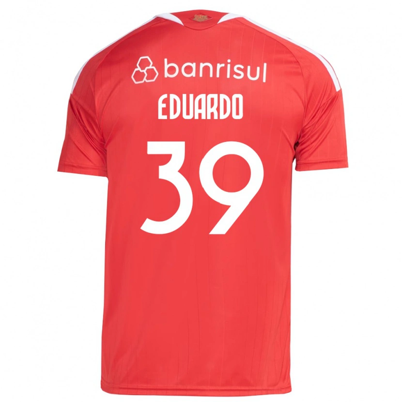 Danxen Bambino Maglia Carlos Eduardo #39 Rosso Bianco Kit Gara Home 2026/27 Maglietta