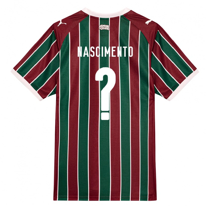 Danxen Bambino Maglia Hiago Nascimento #0 Verde Borgogna Bianco Kit Gara Home 2026/27 Maglietta