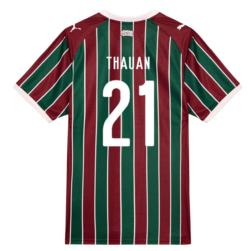 Danxen Bambino Maglia Weverton Thauan Neres De Sousa #21 Verde Borgogna Bianco Kit Gara Home 2026/27 Maglietta