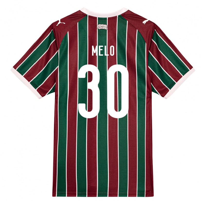 Danxen Bambino Maglia Felipe Melo #30 Verde Borgogna Bianco Kit Gara Home 2026/27 Maglietta