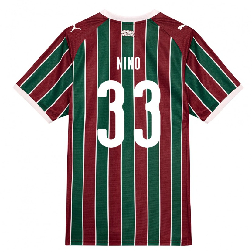 Danxen Bambino Maglia Nino #33 Verde Borgogna Bianco Kit Gara Home 2026/27 Maglietta