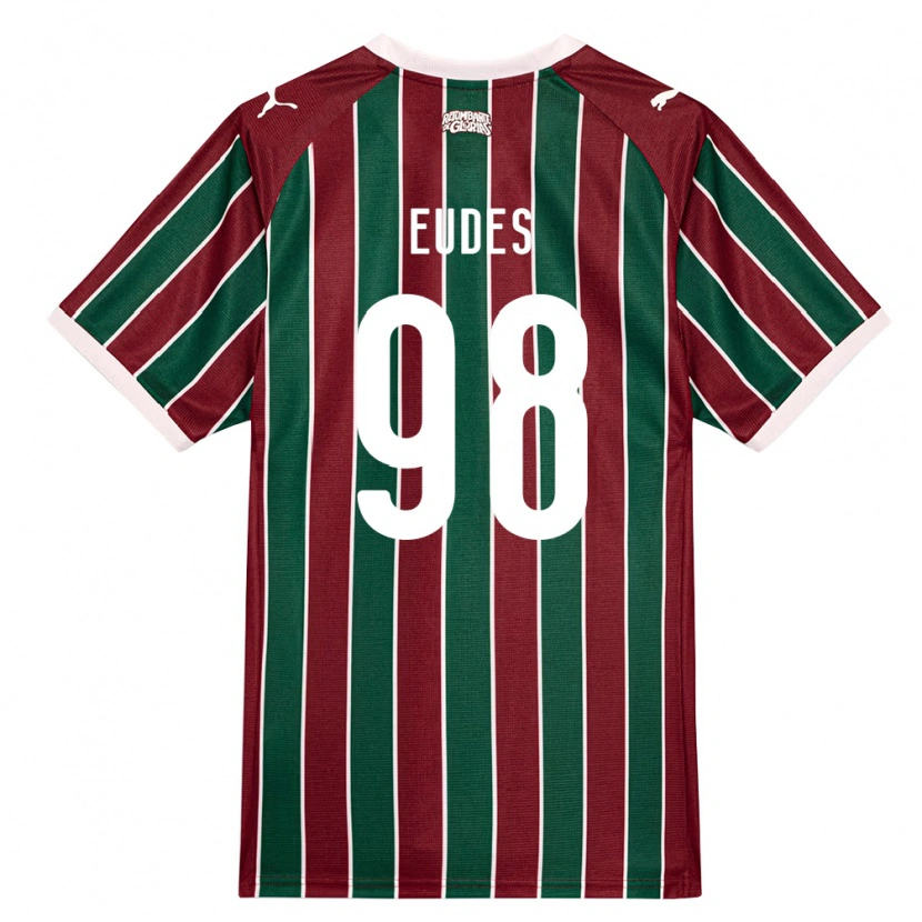 Danxen Bambino Maglia Vitor Eudes #98 Verde Borgogna Bianco Kit Gara Home 2026/27 Maglietta