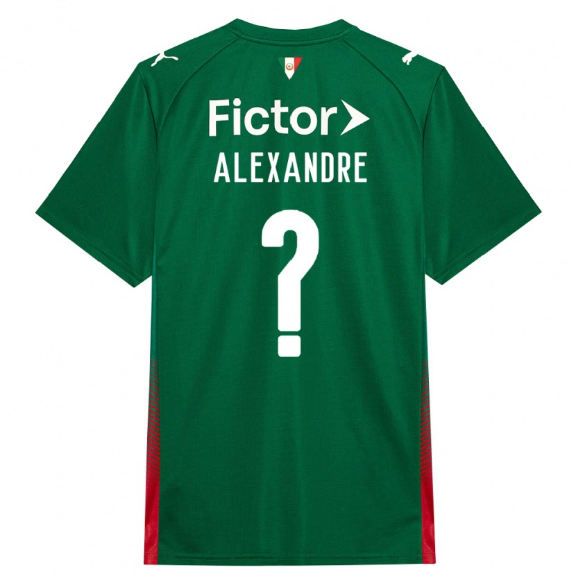 Danxen Bambino Maglia Alexandre Gabini Costa #0 Verde Rosso Bianco Kit Gara Home 2026/27 Maglietta