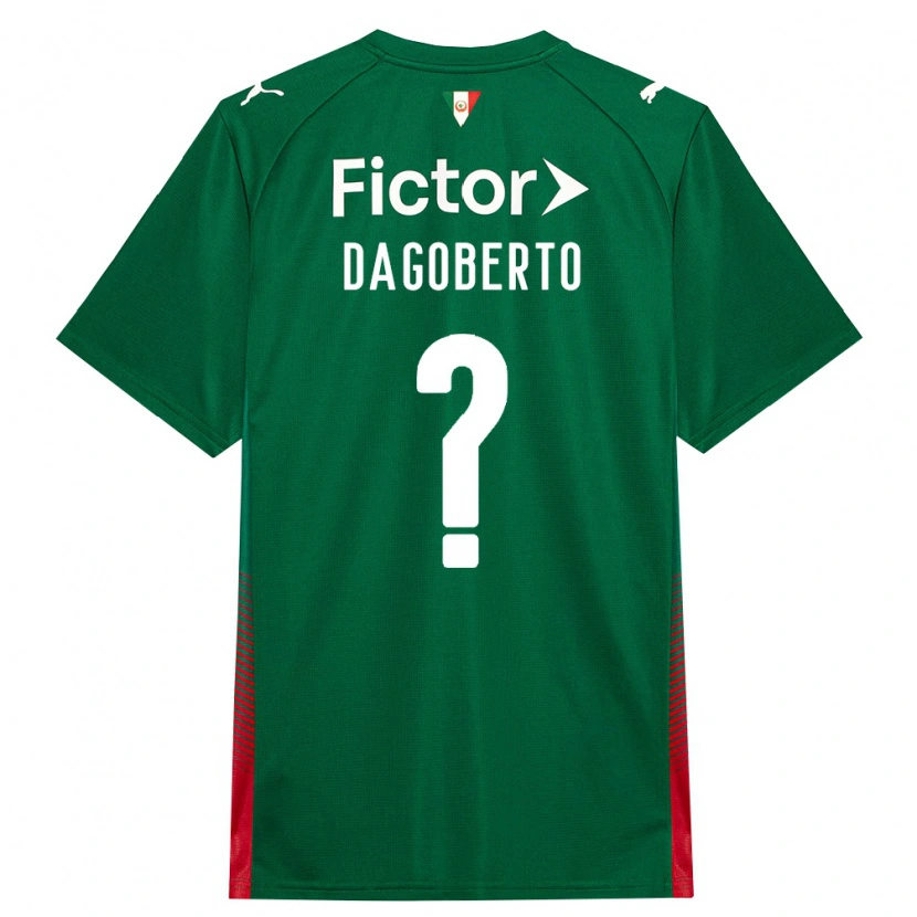 Danxen Bambino Maglia Dagoberto #0 Verde Rosso Bianco Kit Gara Home 2026/27 Maglietta