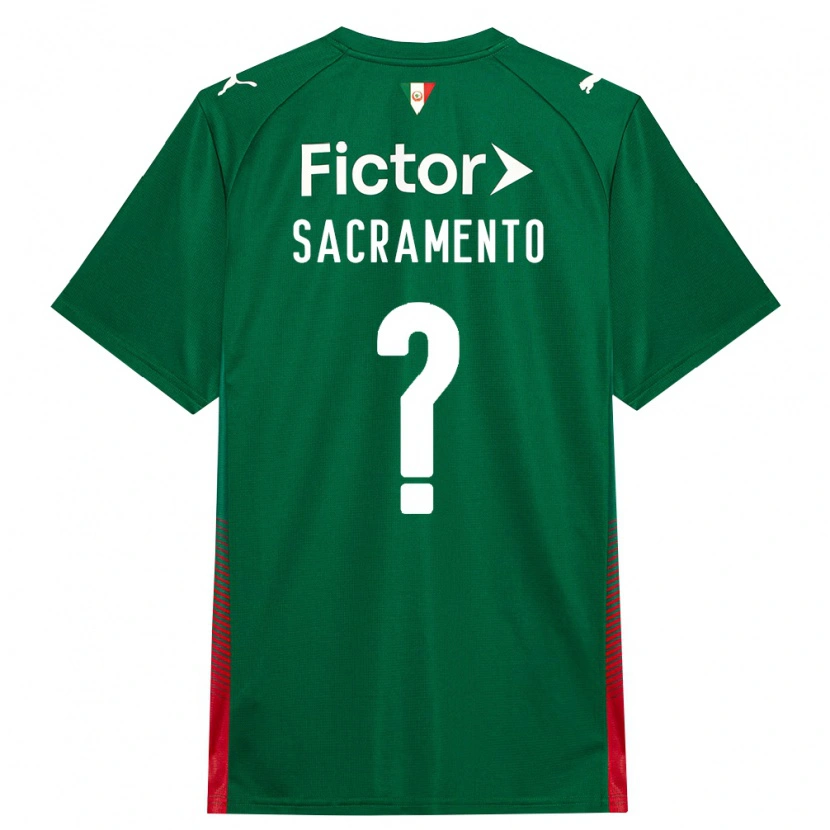 Danxen Bambino Maglia Wendell Sacramento #0 Verde Rosso Bianco Kit Gara Home 2026/27 Maglietta