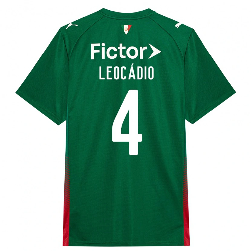 Danxen Bambino Maglia Isaac Leocádio #4 Verde Rosso Bianco Kit Gara Home 2026/27 Maglietta