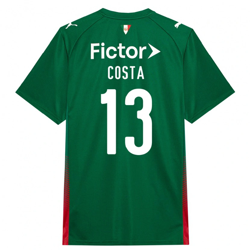 Danxen Bambino Maglia Enzo Costa #13 Verde Rosso Bianco Kit Gara Home 2026/27 Maglietta