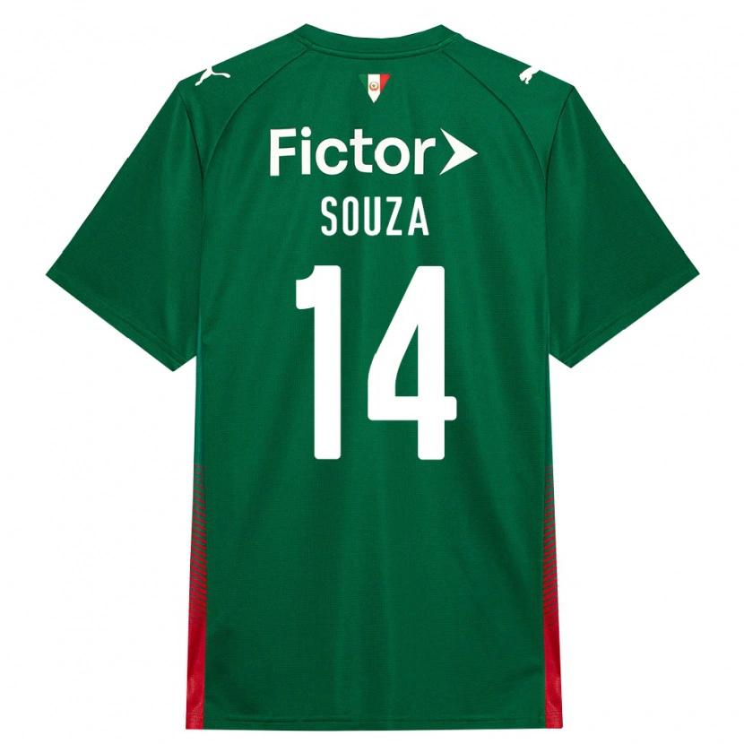 Danxen Bambino Maglia Luiz Fernando #14 Verde Rosso Bianco Kit Gara Home 2026/27 Maglietta
