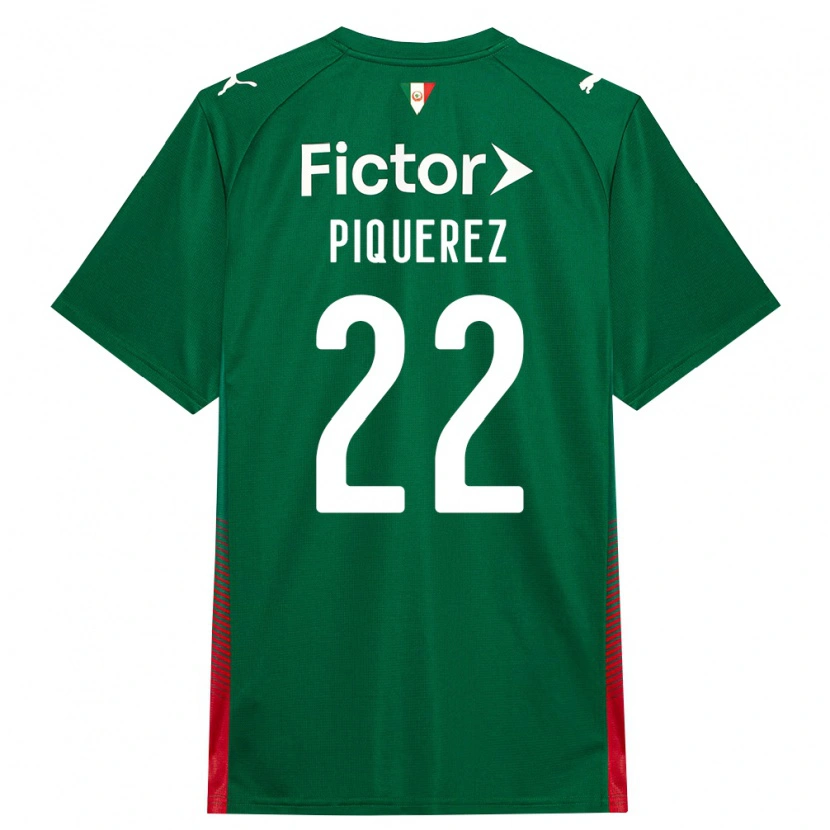 Danxen Bambino Maglia Joaquín Piquerez #22 Verde Rosso Bianco Kit Gara Home 2026/27 Maglietta