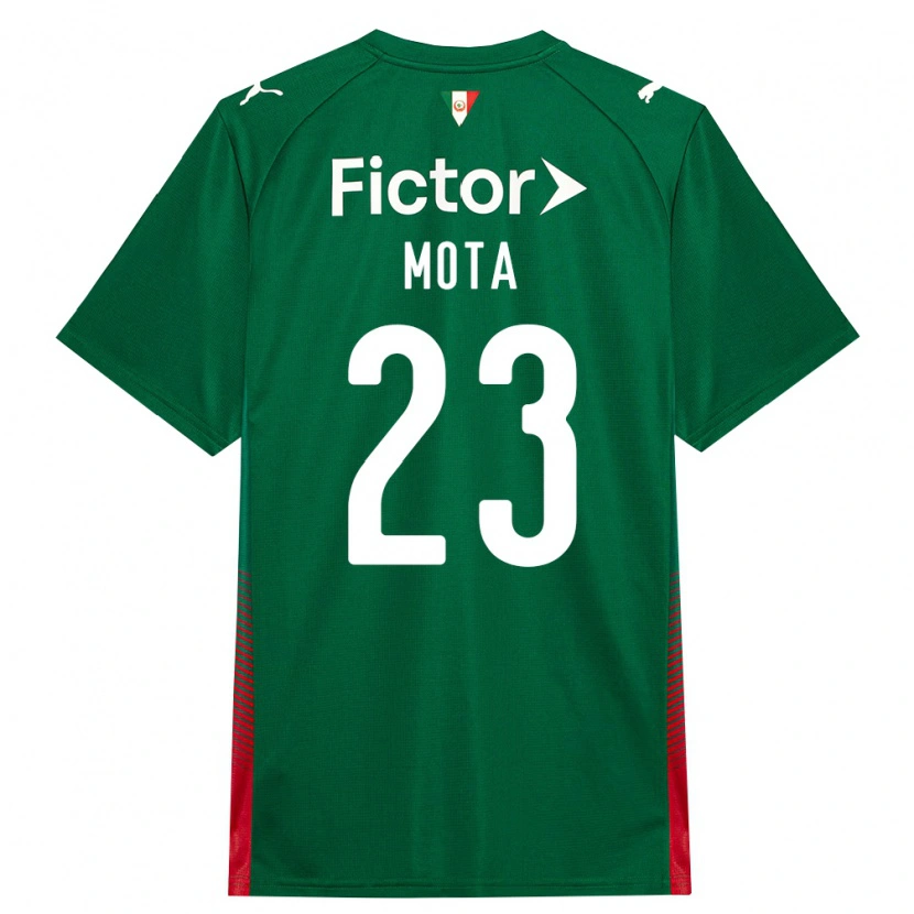 Danxen Bambino Maglia Flávia Mota #23 Verde Rosso Bianco Kit Gara Home 2026/27 Maglietta