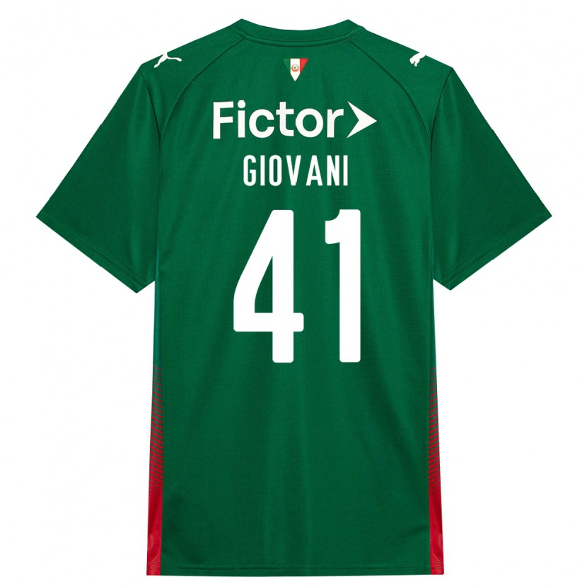 Danxen Bambino Maglia Giovani #41 Verde Rosso Bianco Kit Gara Home 2026/27 Maglietta