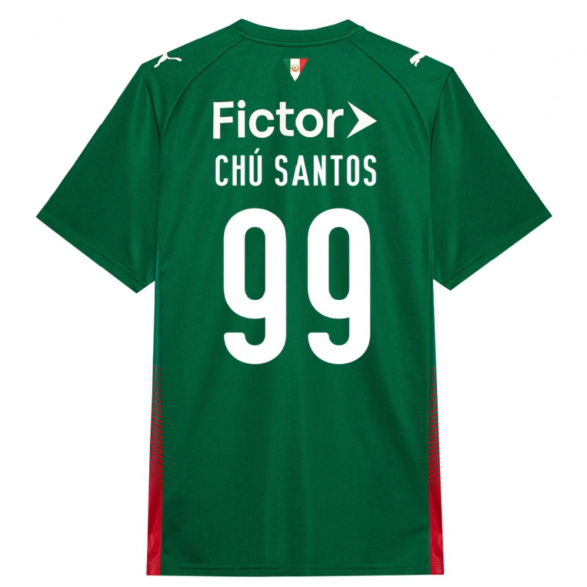 Danxen Bambino Maglia Chú Santos #99 Verde Rosso Bianco Kit Gara Home 2026/27 Maglietta