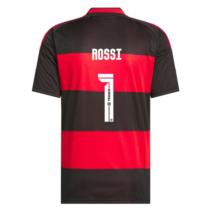 Danxen Bambino Maglia Agustín Rossi #1 Rosso Nero Bianco Kit Gara Home 2026/27 Maglietta