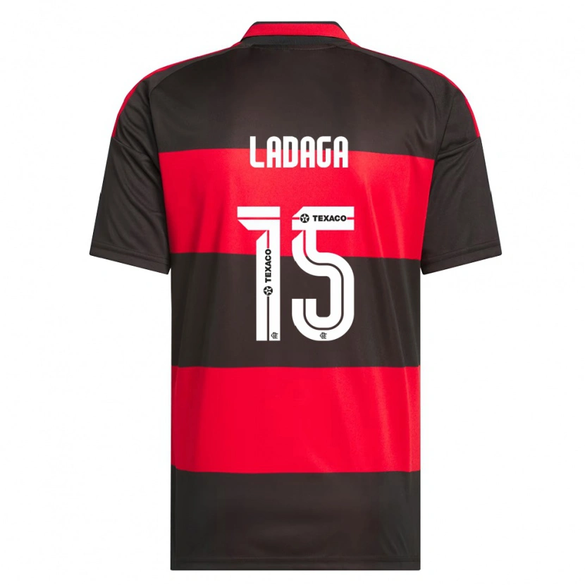Danxen Bambino Maglia Carol Ladaga #15 Rosso Nero Bianco Kit Gara Home 2026/27 Maglietta