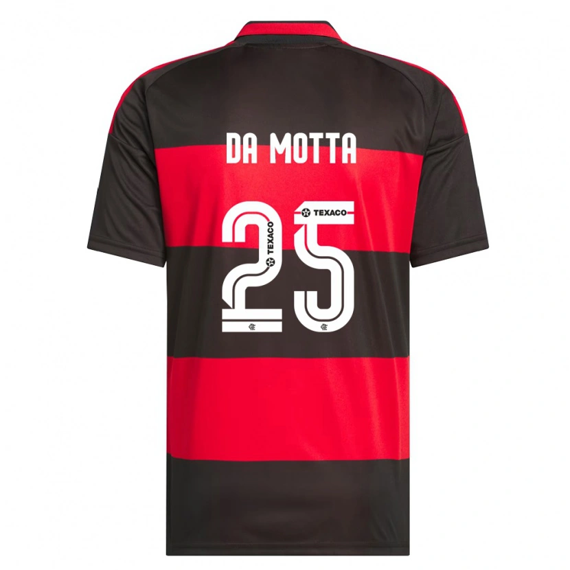 Danxen Bambino Maglia Piris Da Motta #25 Rosso Nero Bianco Kit Gara Home 2026/27 Maglietta