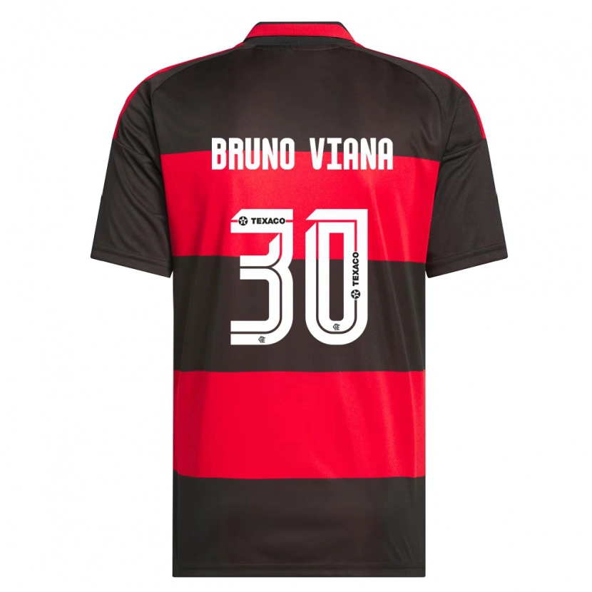 Danxen Bambino Maglia Bruno Viana #30 Rosso Nero Bianco Kit Gara Home 2026/27 Maglietta