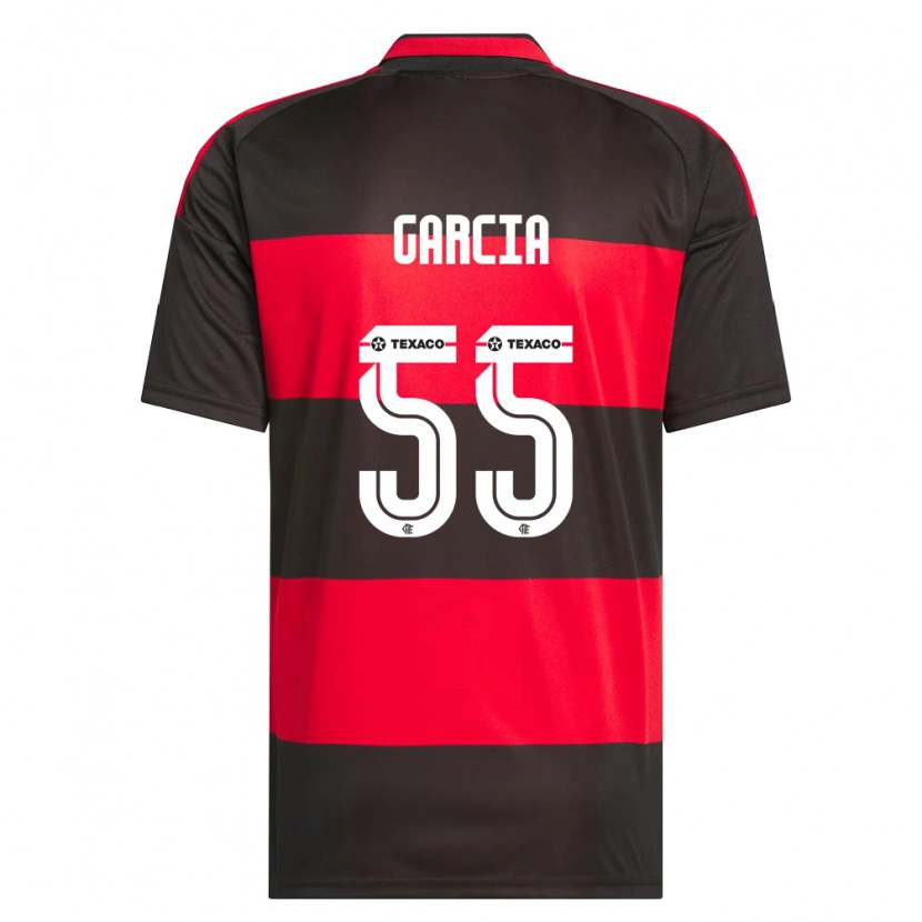 Danxen Bambino Maglia Caio Garcia #55 Rosso Nero Bianco Kit Gara Home 2026/27 Maglietta