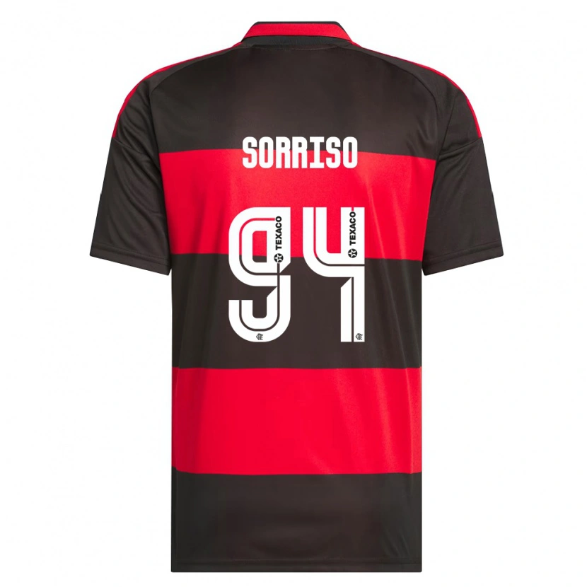 Danxen Bambino Maglia Sorriso #94 Rosso Nero Bianco Kit Gara Home 2026/27 Maglietta