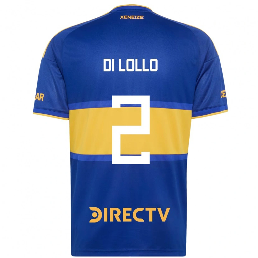 Danxen Bambino Maglia Lautaro Di Lollo #2 Blu Reale Giallo Kit Gara Home 2026/27 Maglietta