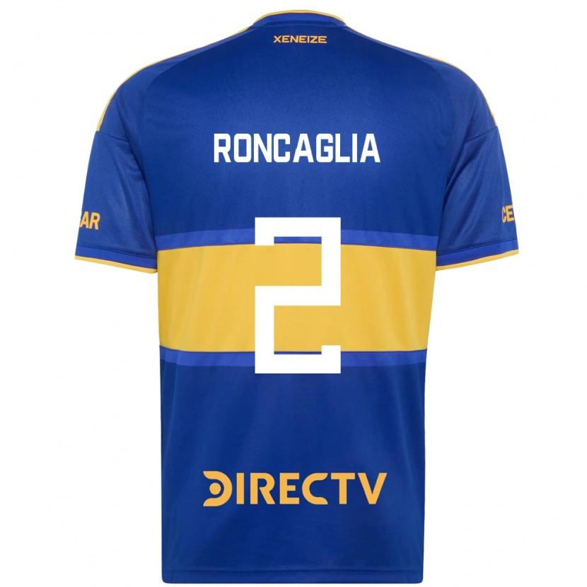Danxen Bambino Maglia Facundo Roncaglia #2 Blu Reale Giallo Kit Gara Home 2026/27 Maglietta