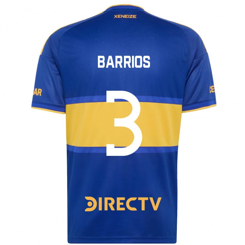 Danxen Bambino Maglia Gabriela Barrios #3 Blu Reale Giallo Kit Gara Home 2026/27 Maglietta