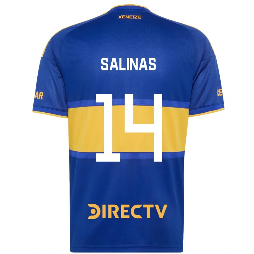 Danxen Bambino Maglia Benjamin Salinas #14 Blu Reale Giallo Kit Gara Home 2026/27 Maglietta