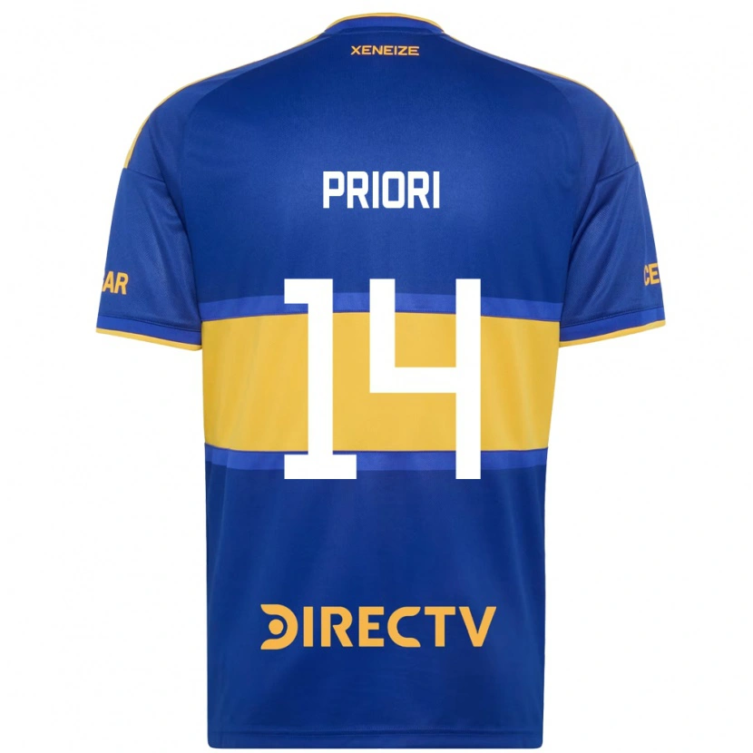 Danxen Bambino Maglia Brisa Priori #14 Blu Reale Giallo Kit Gara Home 2026/27 Maglietta
