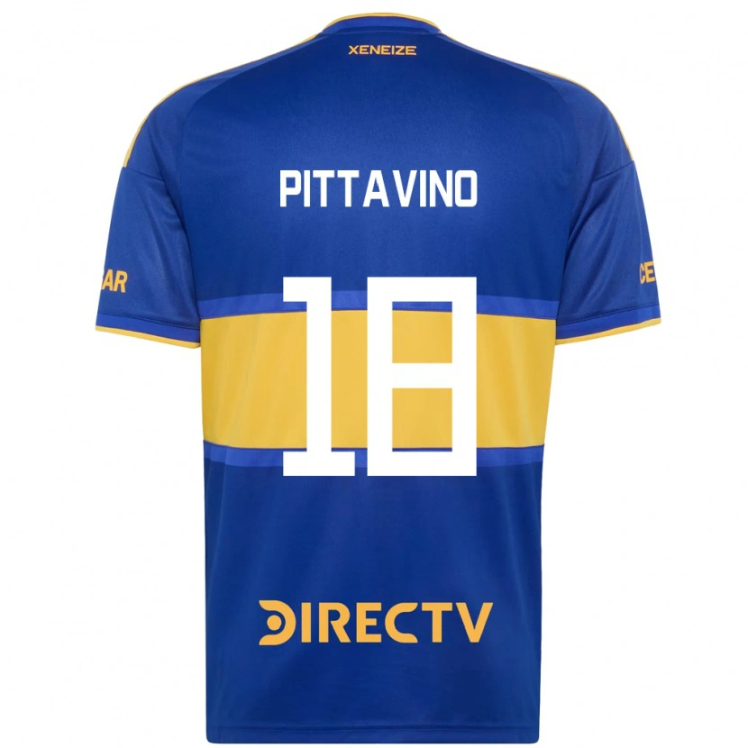 Danxen Bambino Maglia Rodrigo Pittavino #18 Blu Reale Giallo Kit Gara Home 2026/27 Maglietta