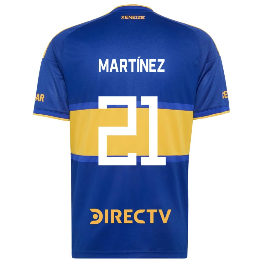 Danxen Bambino Maglia Julieta Martínez #21 Blu Reale Giallo Kit Gara Home 2026/27 Maglietta