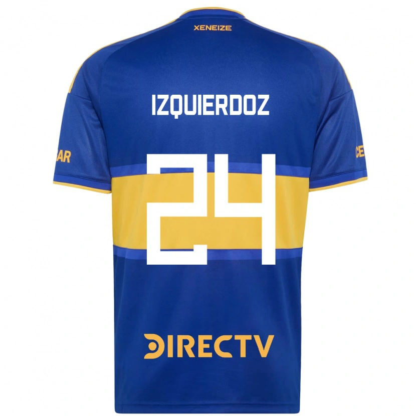 Danxen Bambino Maglia Carlos Izquierdoz #24 Blu Reale Giallo Kit Gara Home 2026/27 Maglietta