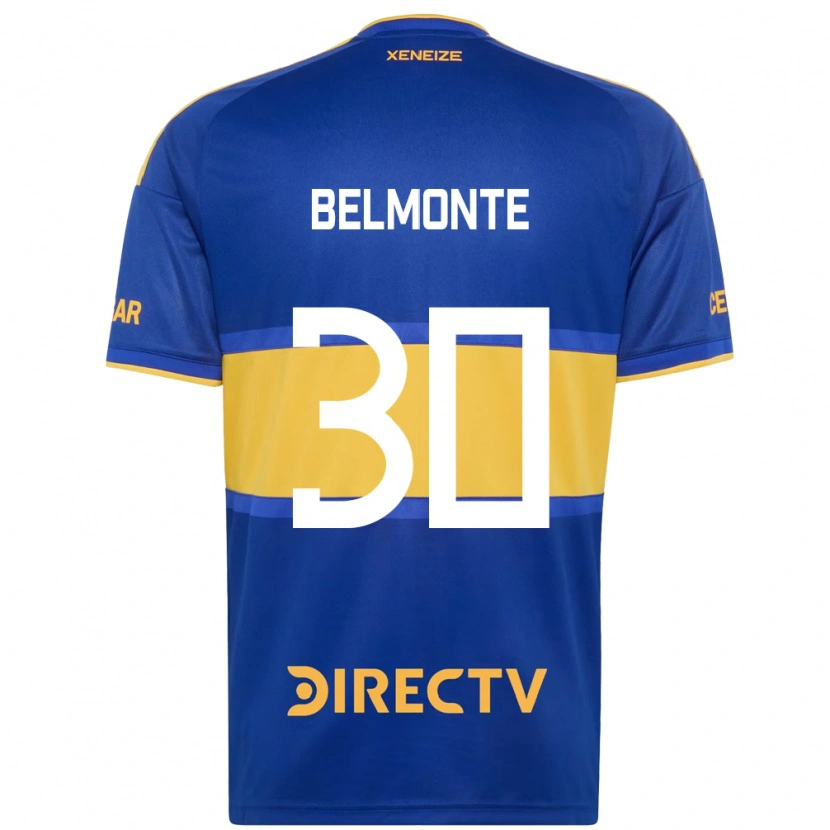 Danxen Bambino Maglia Tomás Belmonte #30 Blu Reale Giallo Kit Gara Home 2026/27 Maglietta
