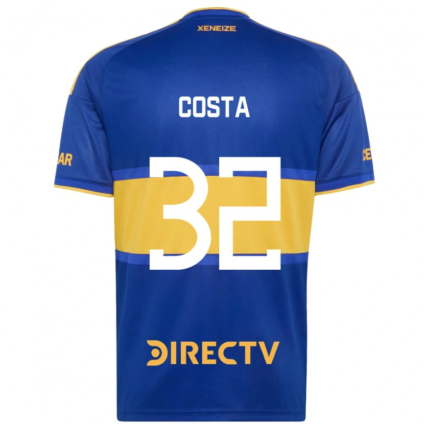 Danxen Bambino Maglia Ayrton Costa #32 Blu Reale Giallo Kit Gara Home 2026/27 Maglietta