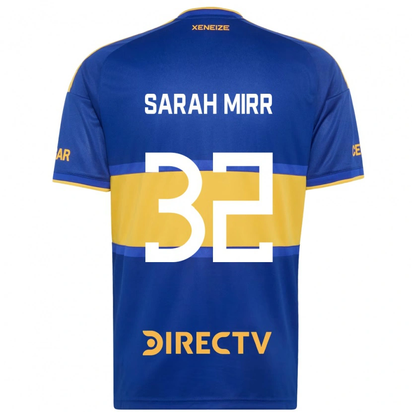 Danxen Bambino Maglia Sarah Mirr #32 Blu Reale Giallo Kit Gara Home 2026/27 Maglietta