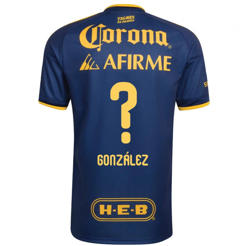 Danxen Bambino Maglia Fernando González #0 Blu Reale Giallo Kit Gara Away 2026/27 Maglietta