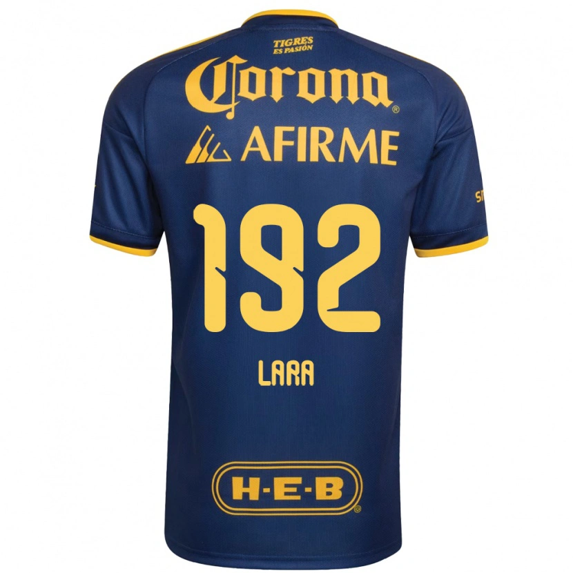Danxen Bambino Maglia Miguel Lara #192 Blu Reale Giallo Kit Gara Away 2026/27 Maglietta
