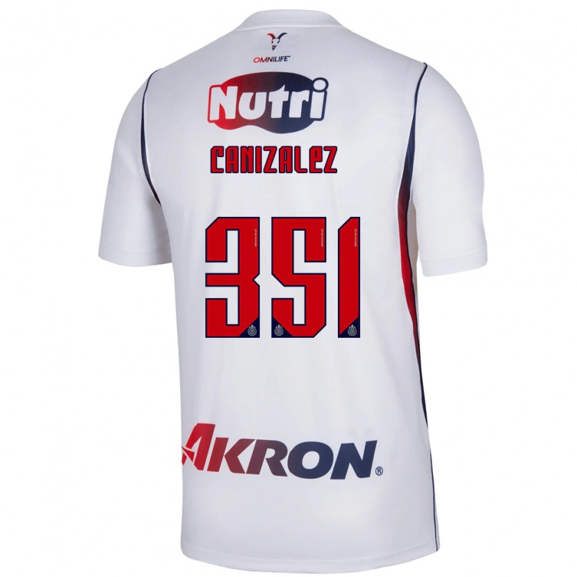 Danxen Bambino Maglia Djorkaeff Canizalez #351 Bianco Rosso Blu Navy Kit Gara Away 2026/27 Maglietta